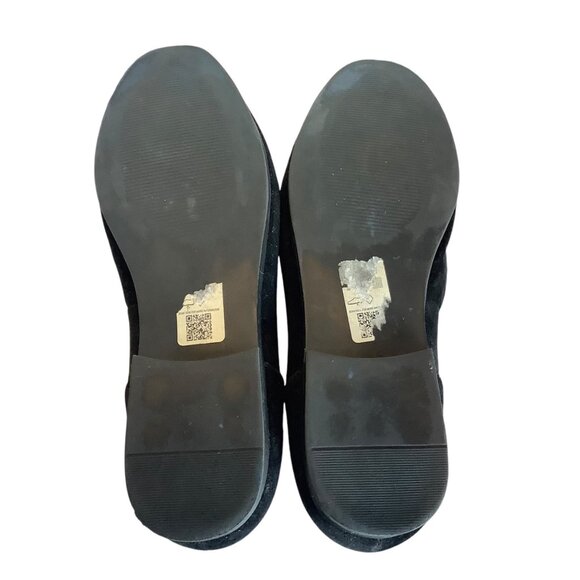 ASOS Black Faux Suede Loafers Metal Buckle Men Size 9 Snaffle Horse Bit Accent - Picture 8 of 8